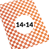 Premium Basket Liners Red Checkered (14in x 14in), 1000 Count