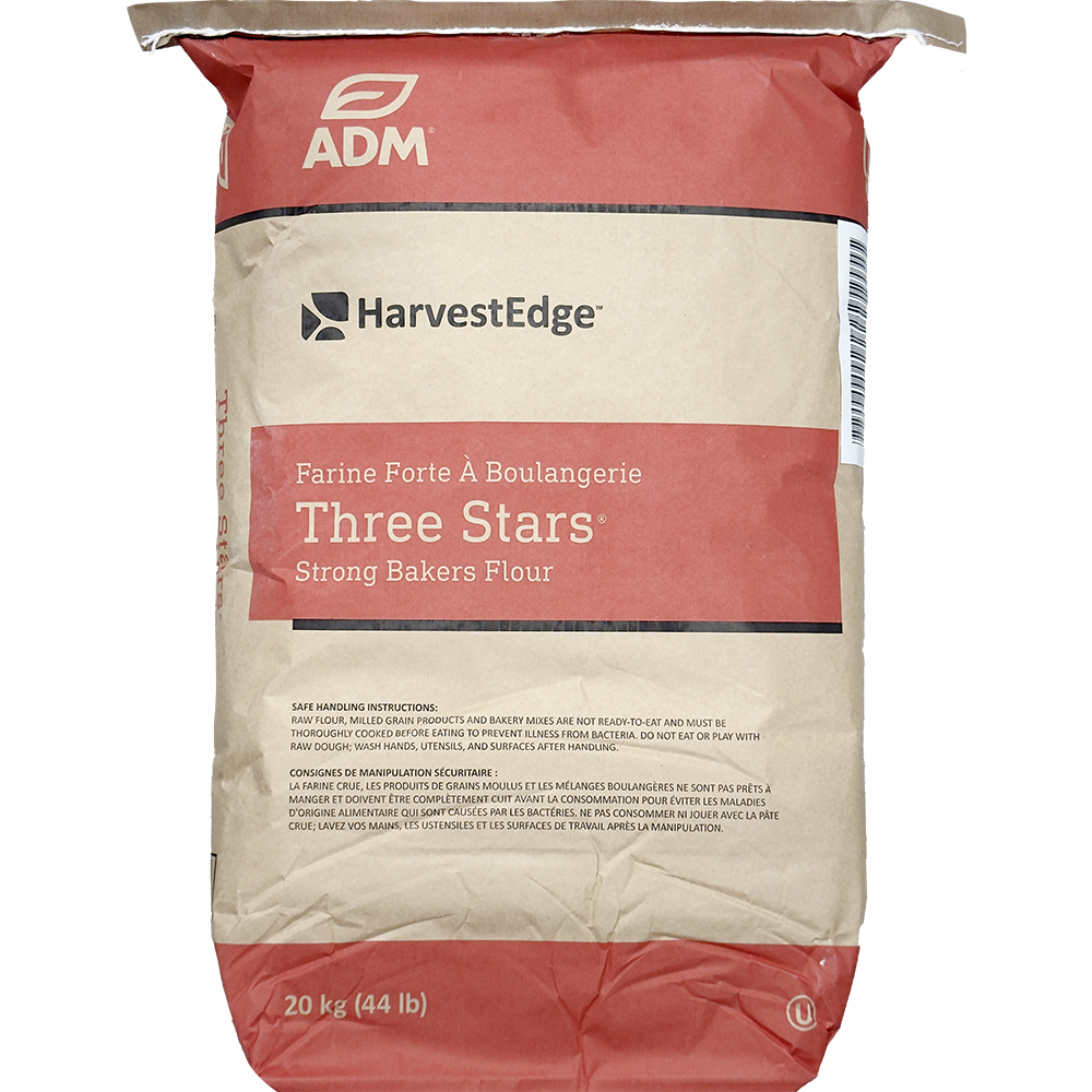ADM Three Stars Strong Bakers Flour, 20kg
