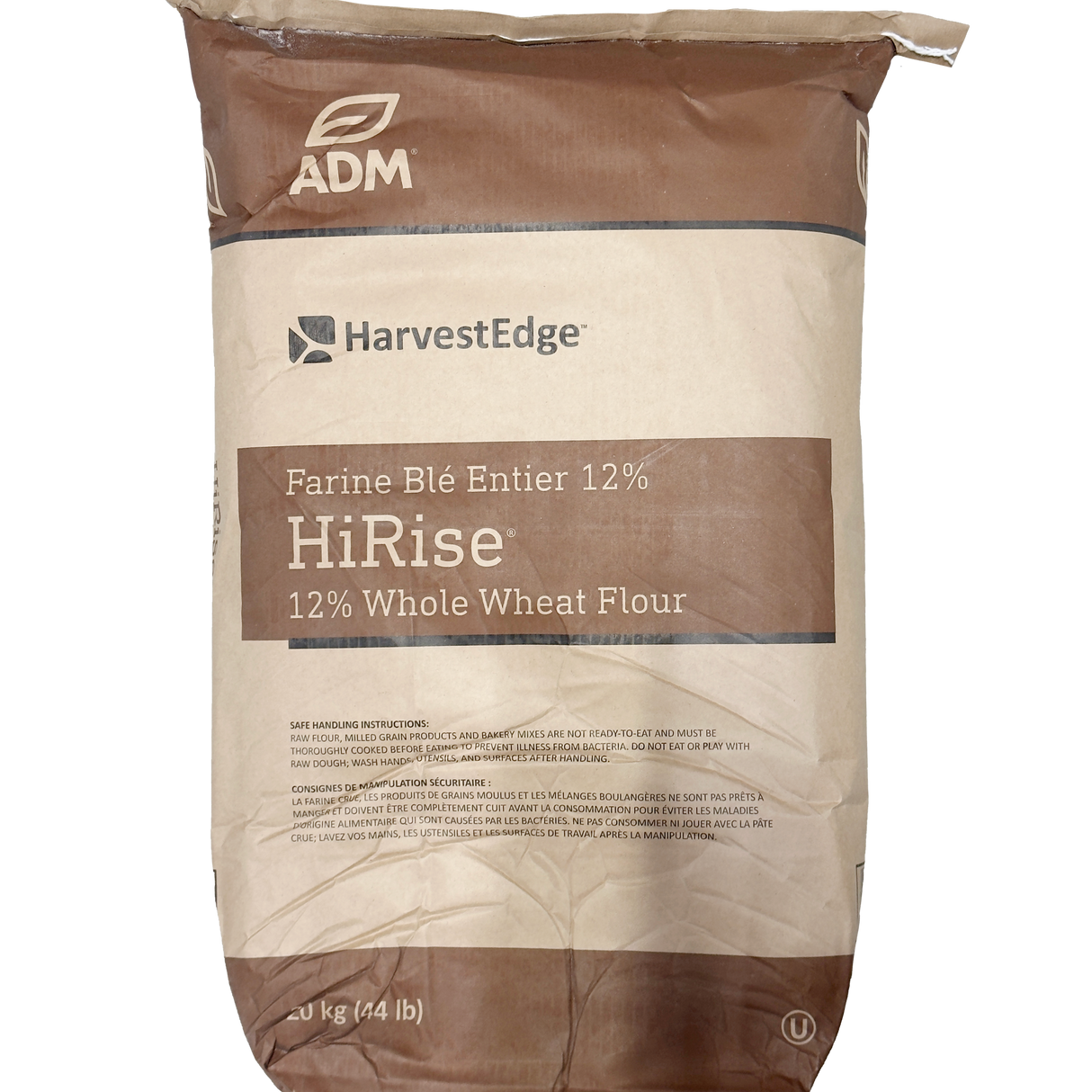 ADM HiRise 12% Coarse Whole Wheat Flour, 20kg