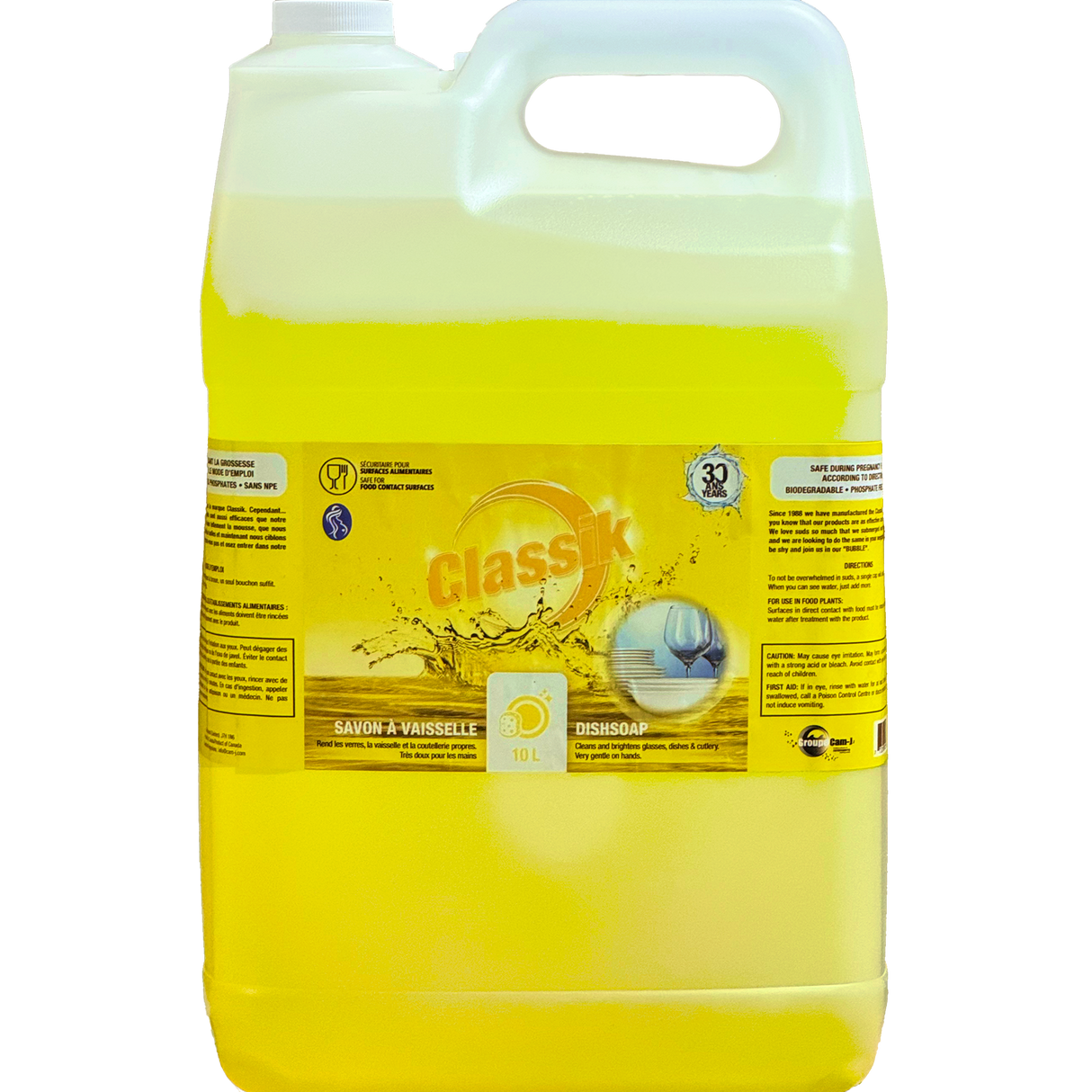 Classik Dish Soap, Lemon, 10L
