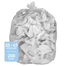 Garbage Bag Clear (Regular, 35in x 47in), 200 Count