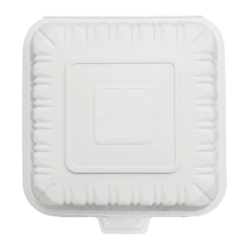 SavyPak Hinged PP Take-Out (8 x 8 x 3in, 1 Comp), 150 Count