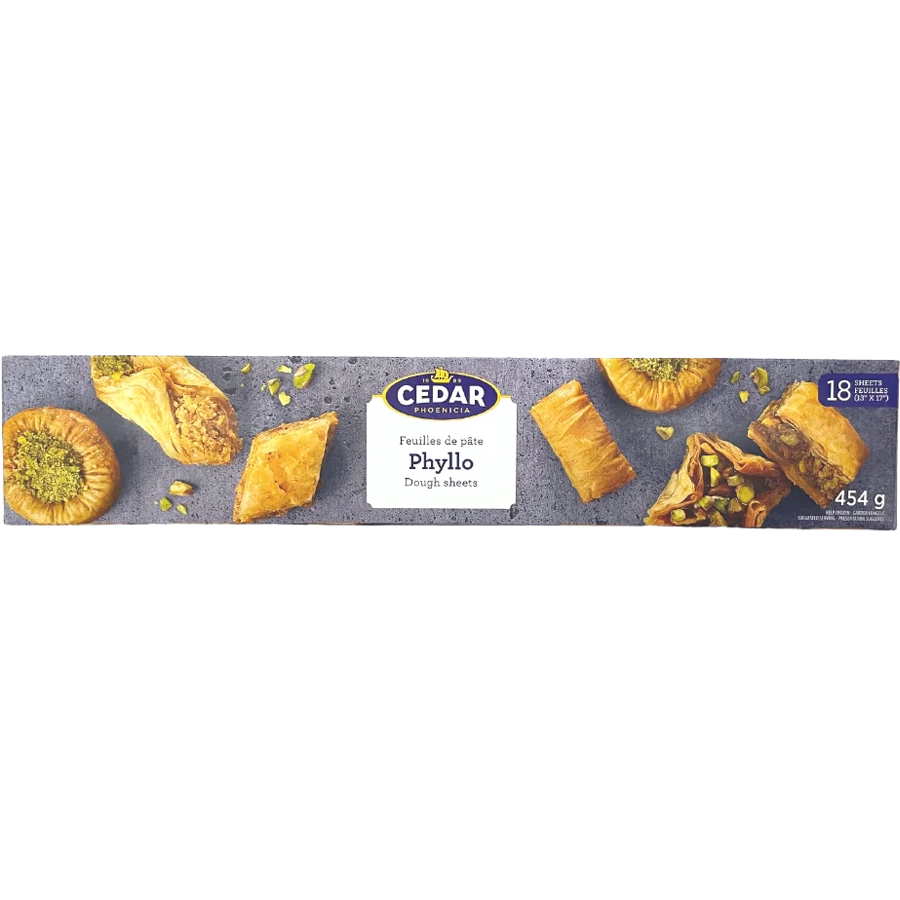 Cedar Phyllo Pastry Sheet 454g, 24 Count