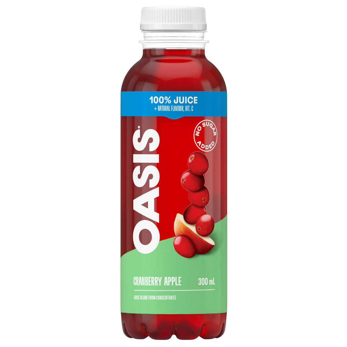 Oasis Cranberry Apple 300mL, 24 Count