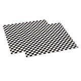 Premium Basket Liners Black Checkered (14in x 14in), 1000 Count