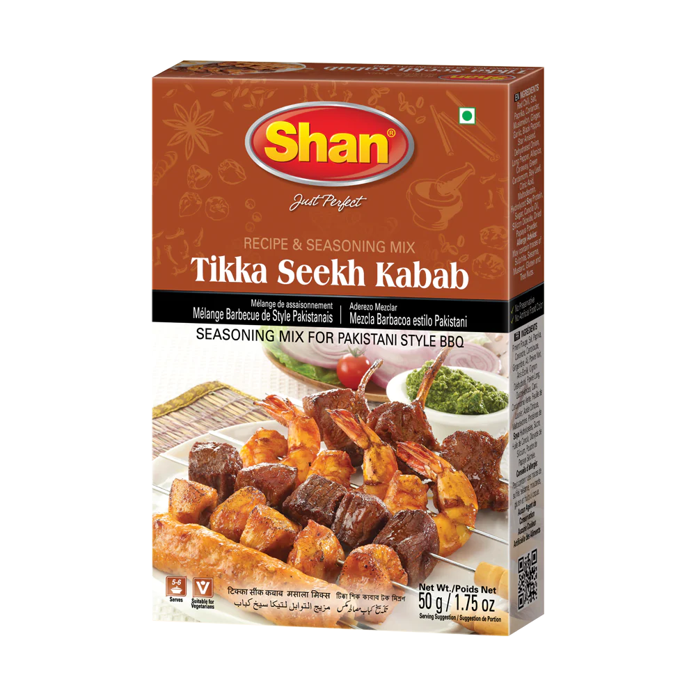 Shan Tikka Seekh Kabab Mix 50g, 6 Count