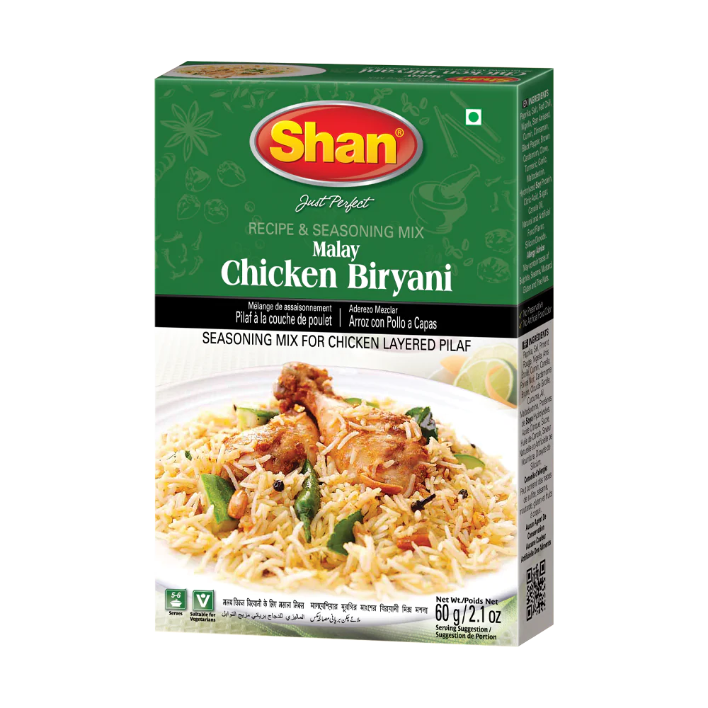 Shan Biryani Malay Chicken Mix 60g, 6 Count