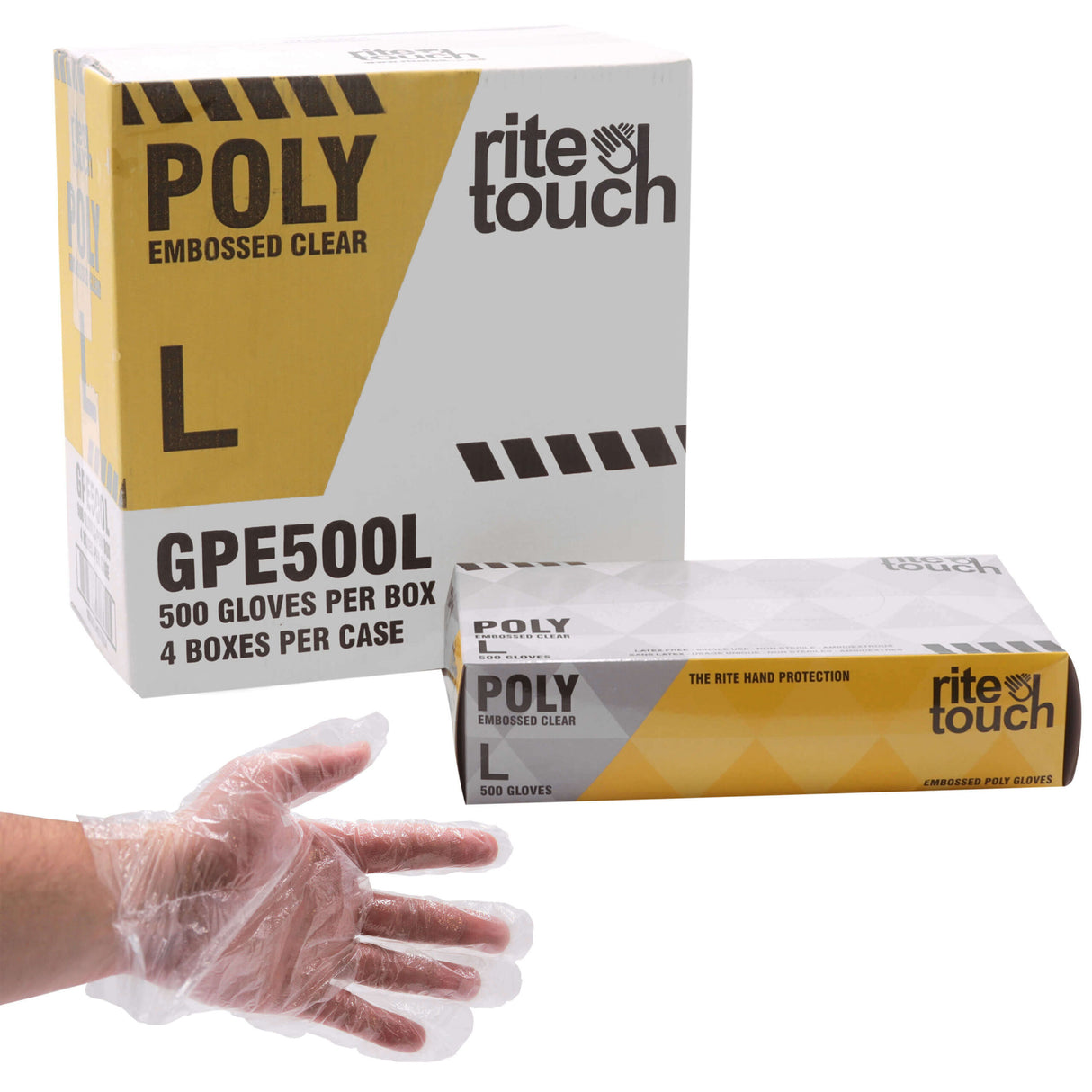 RiteTouch Poly Gloves Large 500pc