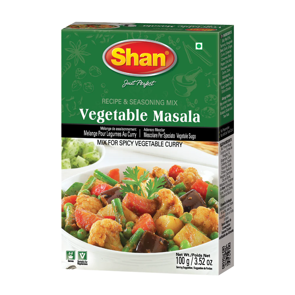 Shan Vegetable Masala Mix 100g, 6 Count