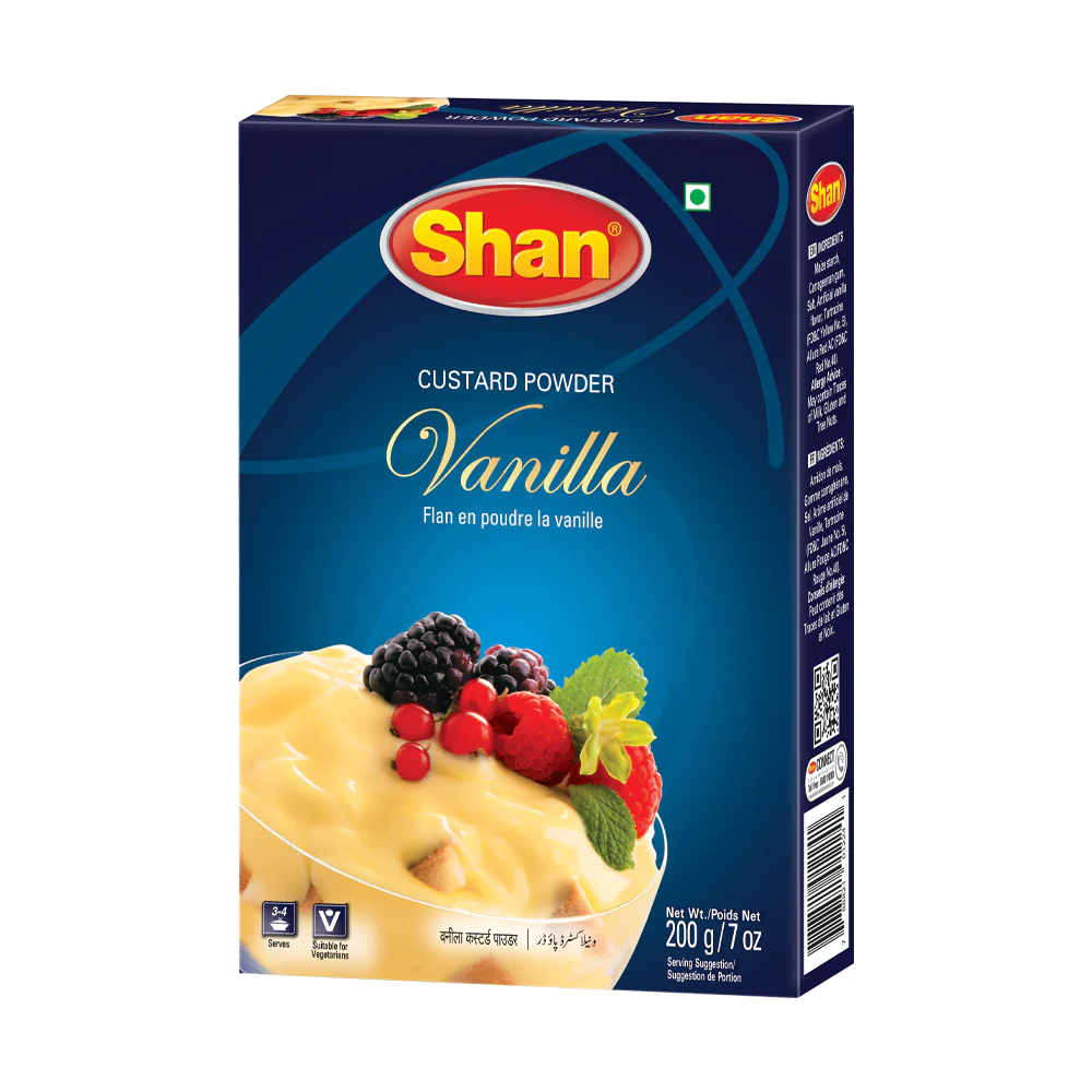 Shan Custard Powder Vanilla 200g, 6 Count