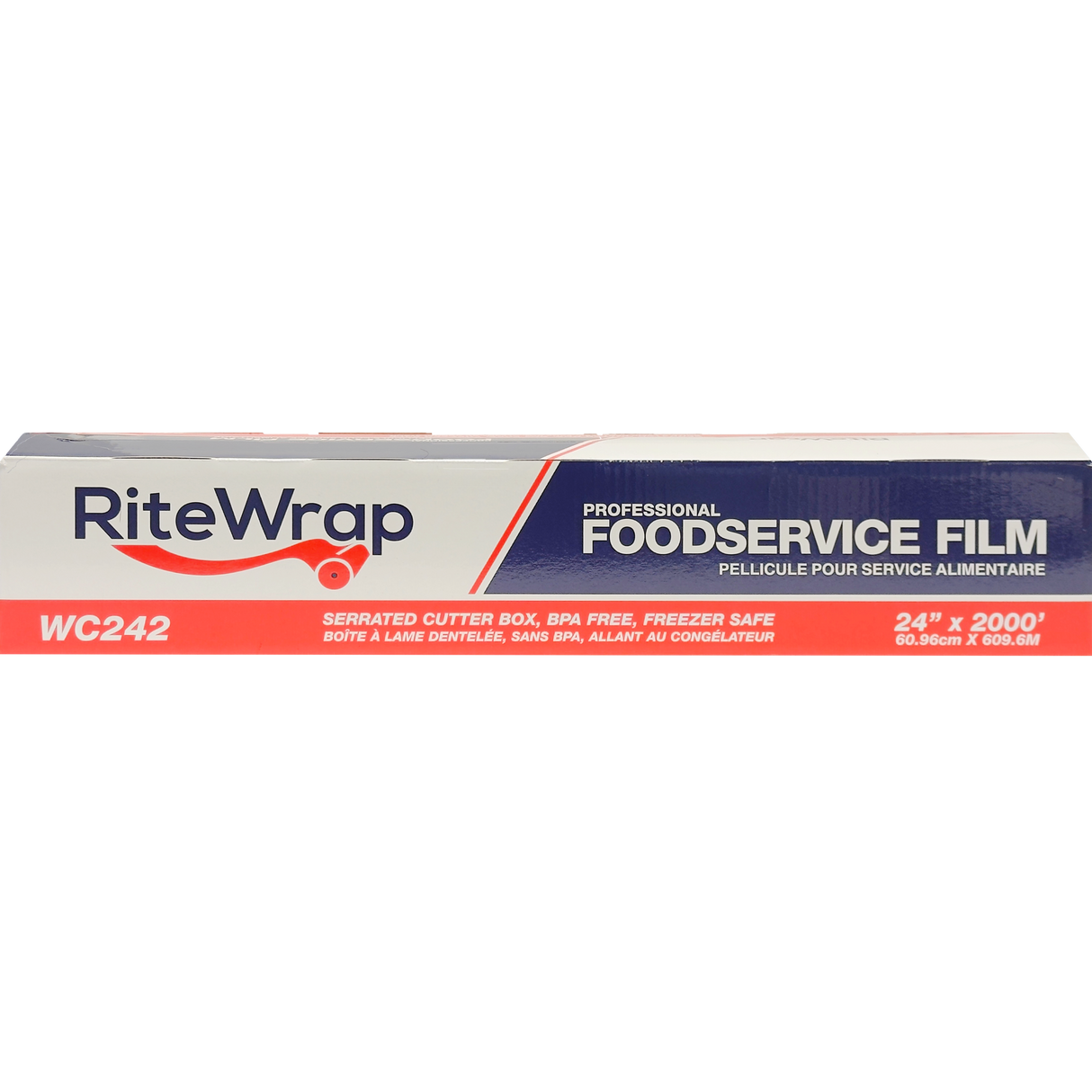 RiteWrap PVC Food Wrap Film (24in x 2000ft), Roll