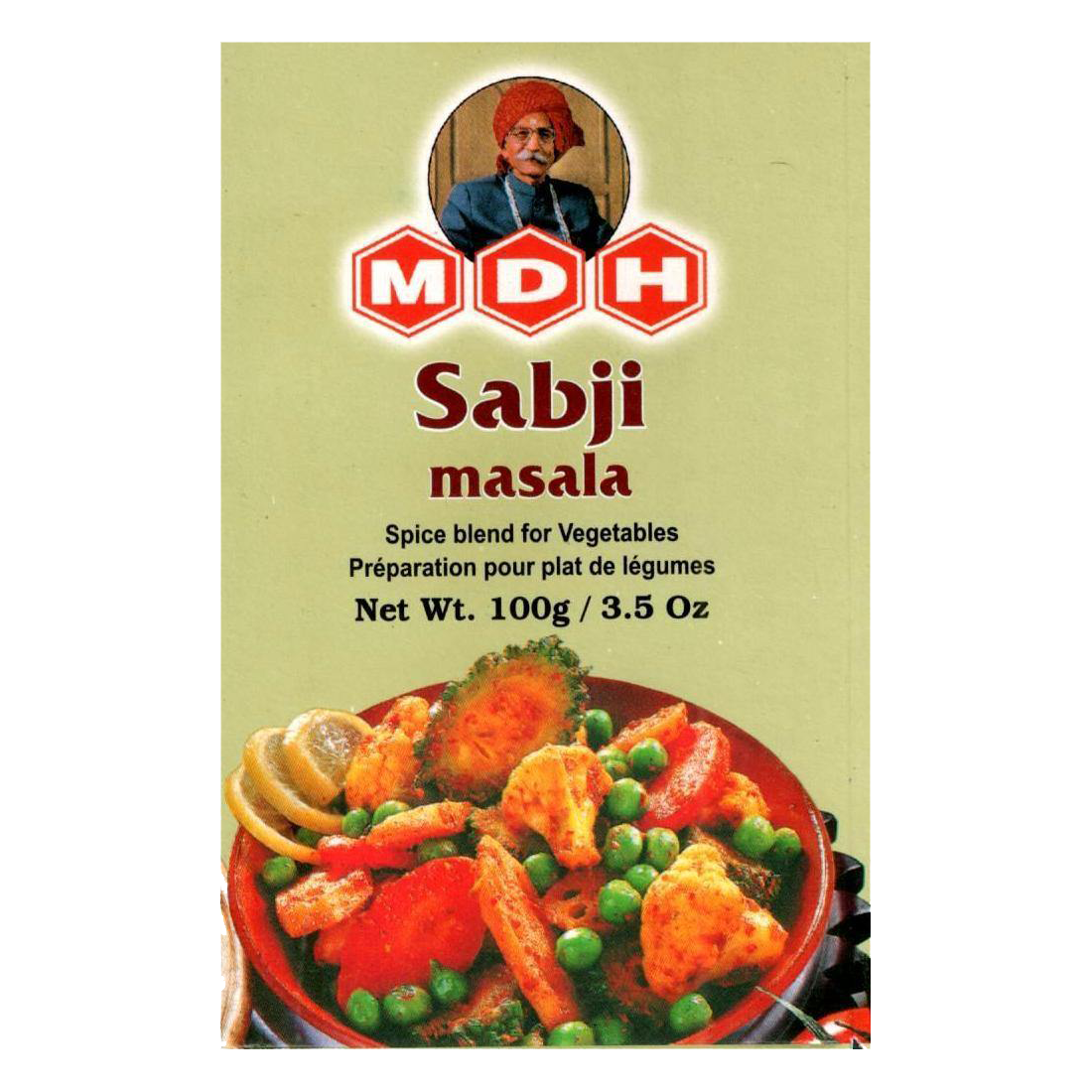 MDH Sabji Masala, 100g, 10 Count