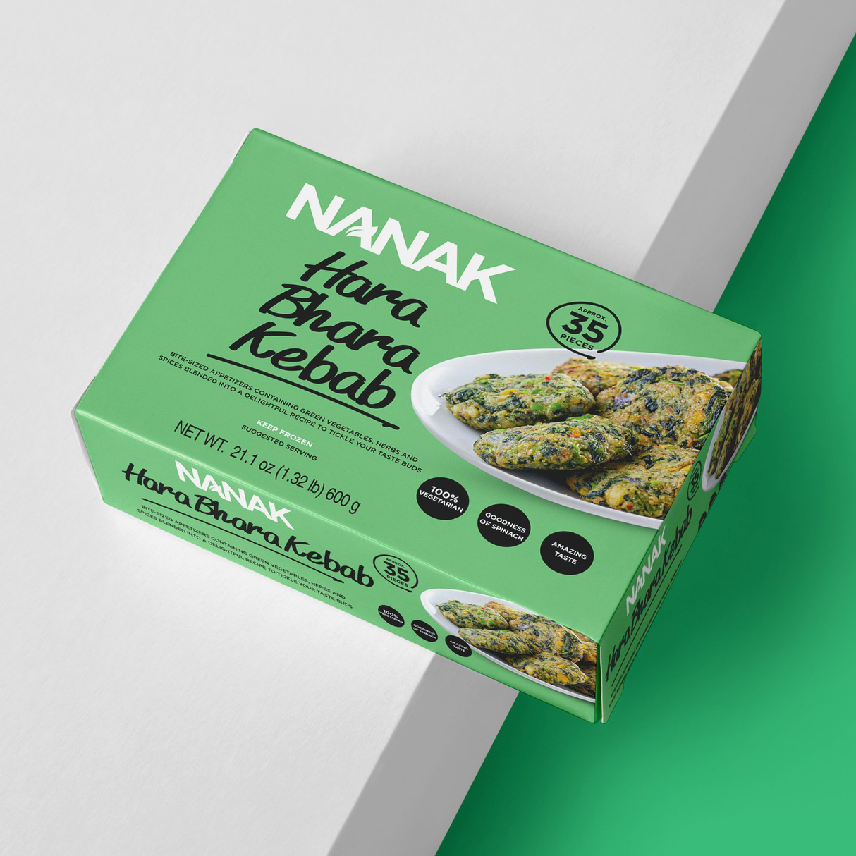Nanak Hara Bhara Kebab 600g - 10 Pack