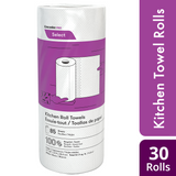 Cascades K085 Kitchen Roll Towel (2-Ply, 11 x 8in, 85 Sheets), 30 Rolls