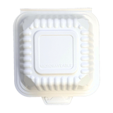 SavyPak Hinged PP Take-Out (6 x 6 x 3in), 500 Count