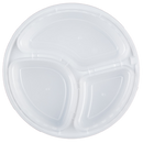 Round 9in PP Container & Lid 3-Comp (33oz, Premium, White), 150 Count