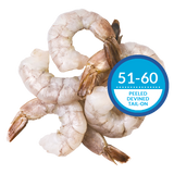Ocean Jewel Pacific White Shrimp 51-60 Raw P&D Tail-On 4.54kg
