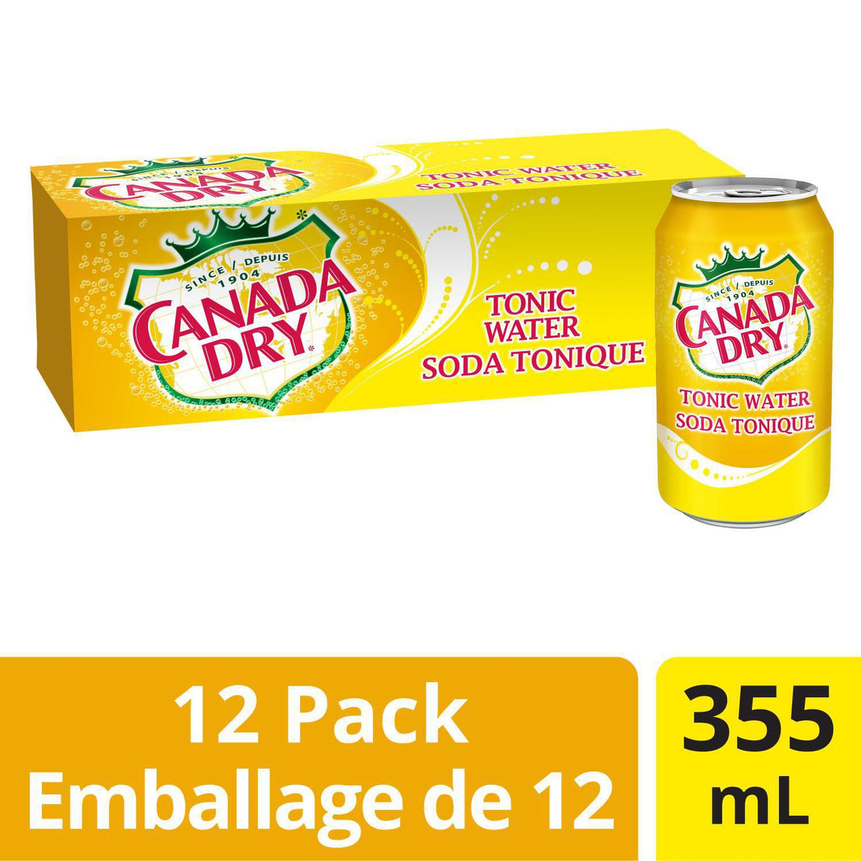 Canada Dry Tonic Water 355mL - 12 Pack