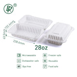 LR EP-28 Hinged PP Take-Out 28oz 9x6x2.5 - 150pk