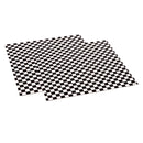 Basket Liners Black Checkered (12in x 12in), 1000 Pack