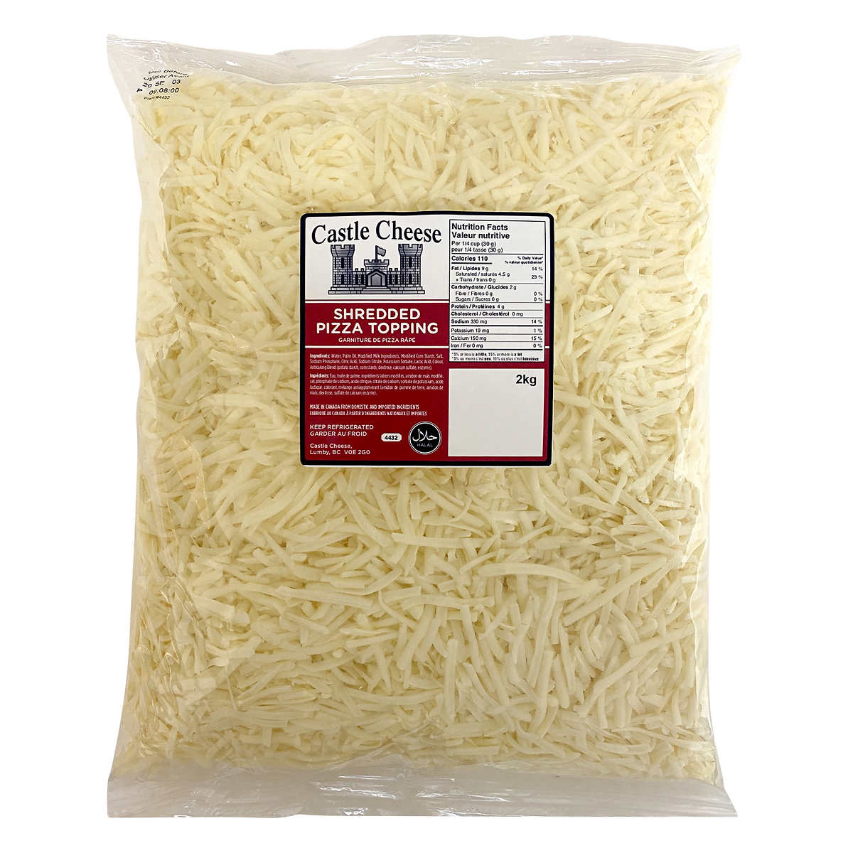 Chef Nutri Pizza Shred Topping, 2kg
