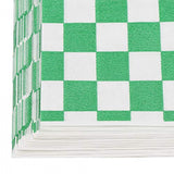Premium Basket Liners Green Checkered (14in x 14in), 1000 Count