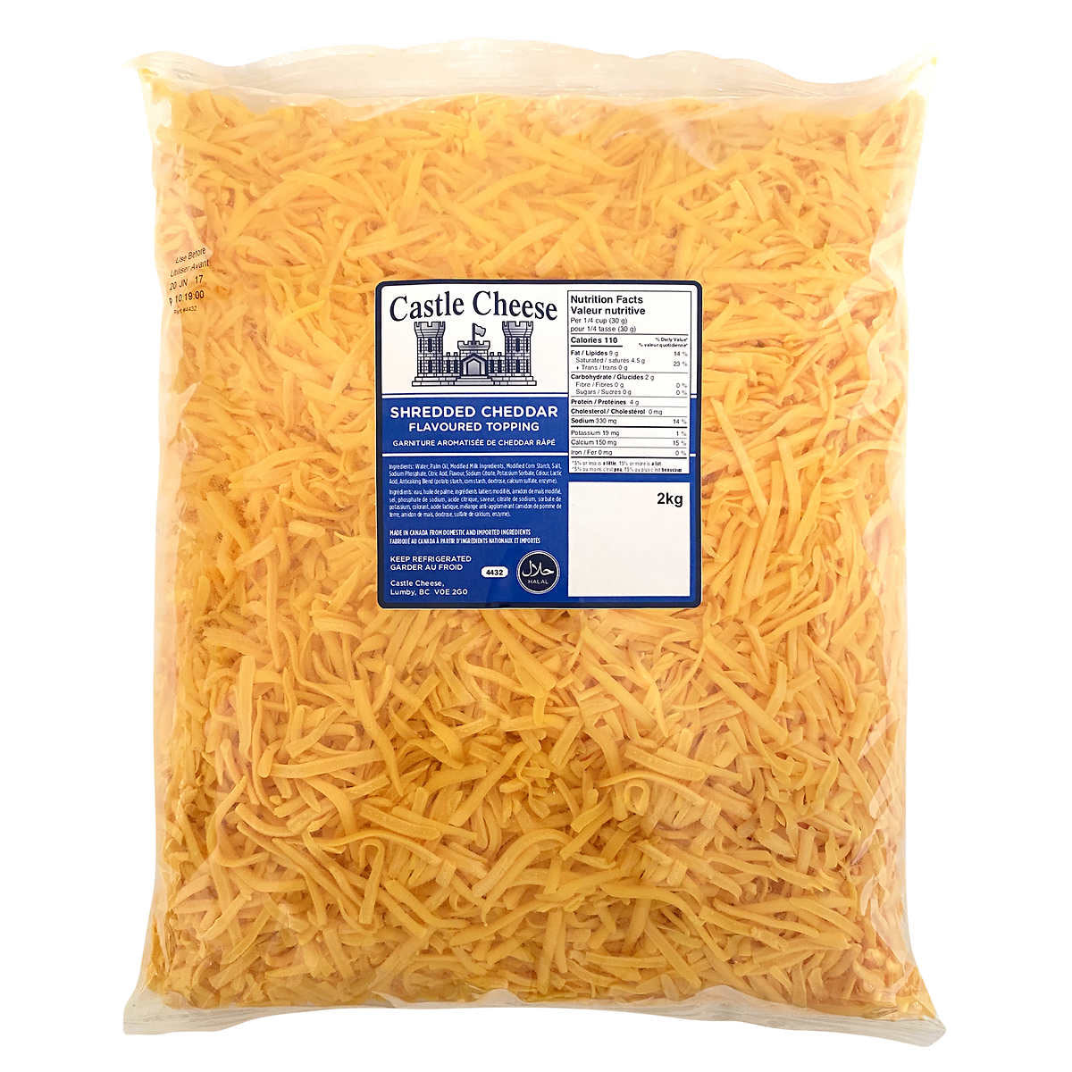 Chef Nutri Cheddar Shred Topping, 2kg