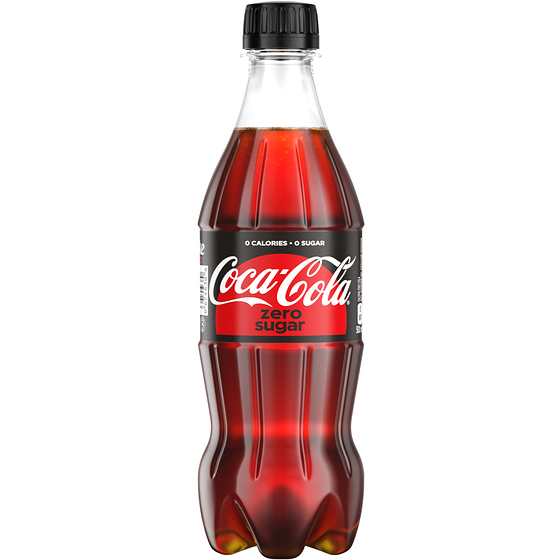 Coca-Cola Zero Bottles 500mL, 24 Count