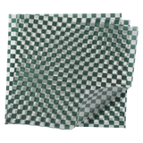 Basket Liners Green Checkered (12in x 12in) - 1000 Pack