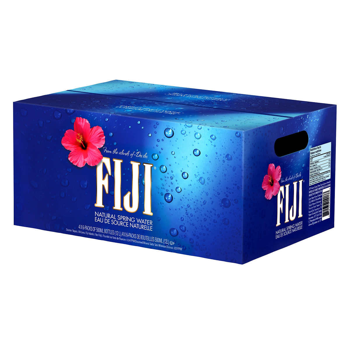 Fiji Natural Spring Water 500mL, 24 Count