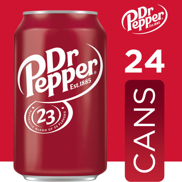 Dr Pepper Cans 355mL, 24 Count