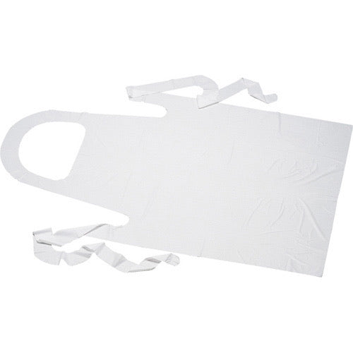 Aprons Poly White Disposable 100/bx