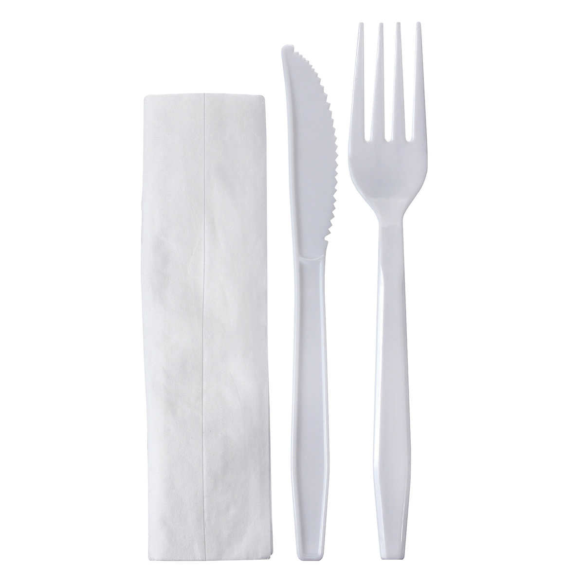 Plastic Meal-Kit 3PC (F-K-N, White), 500 Count