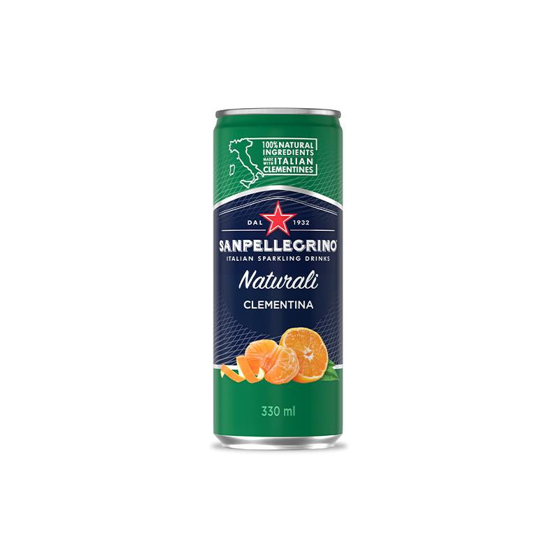San Pellegrino Clementina Cans 330mL, 24 Count