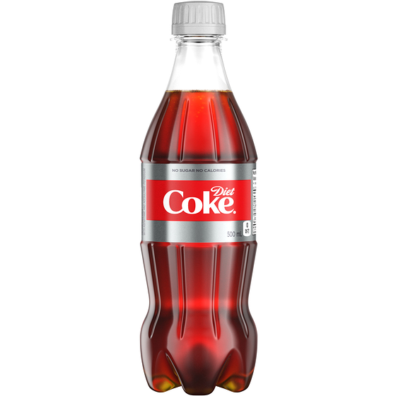Coca-Cola Diet Bottles 500mL, 24 Count