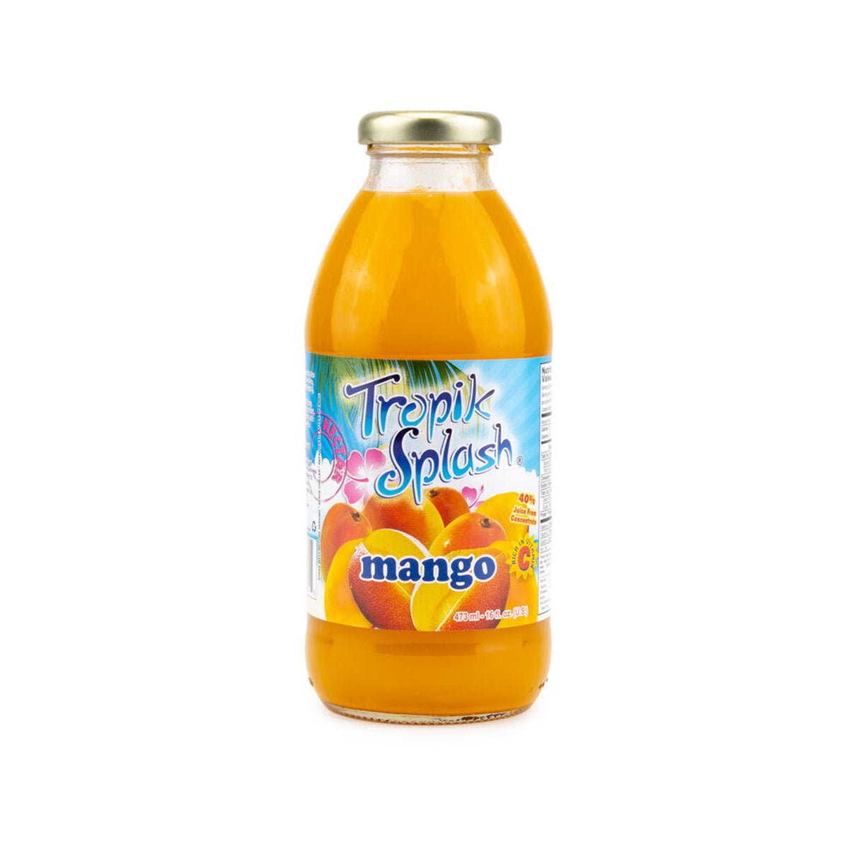 Tropik Splash Mango 473mL - 12 Pack